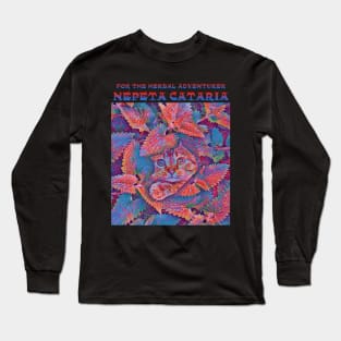 Cats on Catnip-psychedelic Long Sleeve T-Shirt